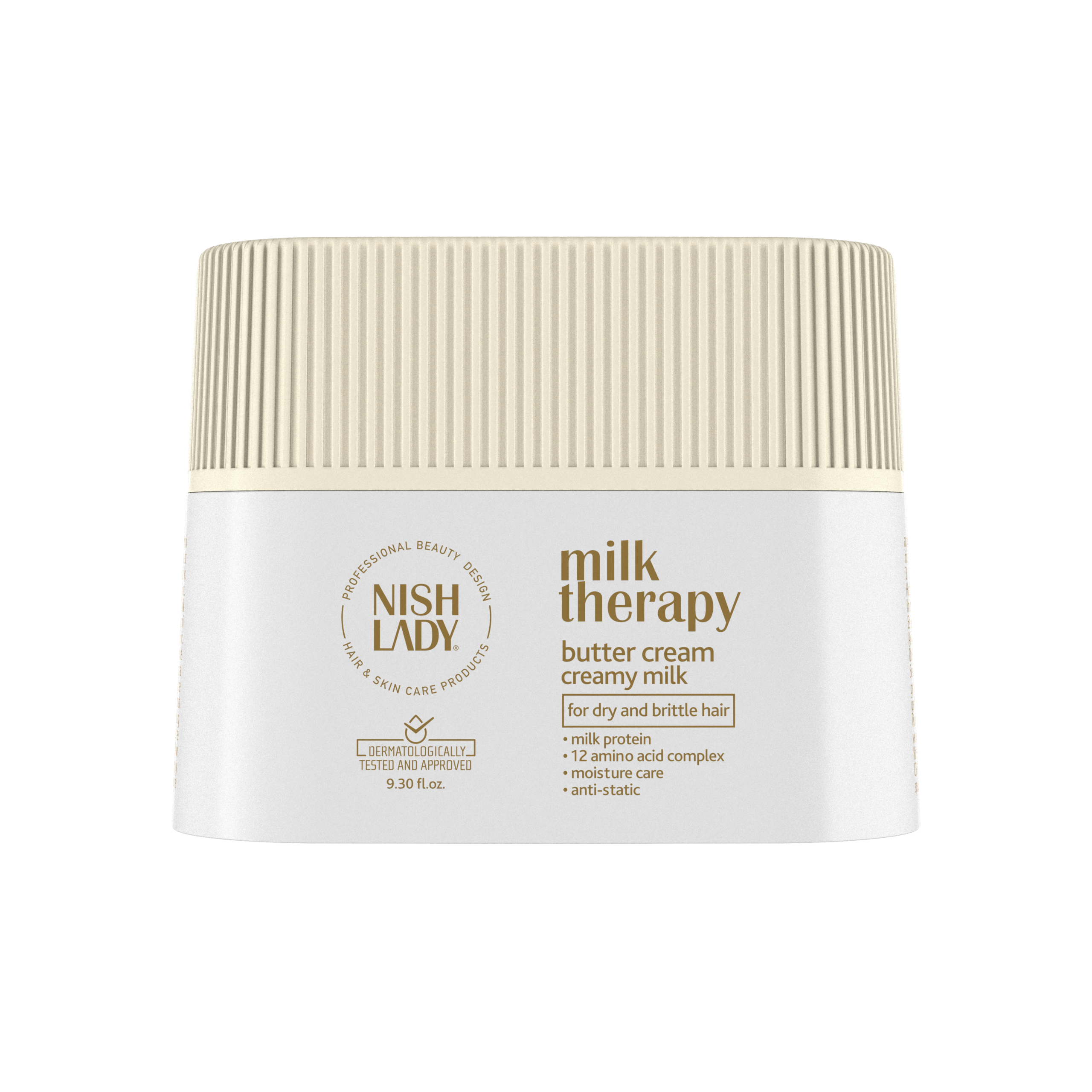 Nish Lady_Hair Care Mask_Milk_Therapy_296 ML_Right_Front